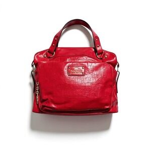 NWOT JUICY COUTURE Ever After Cherry Satchel Bag Purse L Red Gold Valentines Y2K